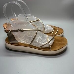 Ancient Greek Women's Anastasia‎ Comfort Sandals Platinum Size US 9 - EU 39